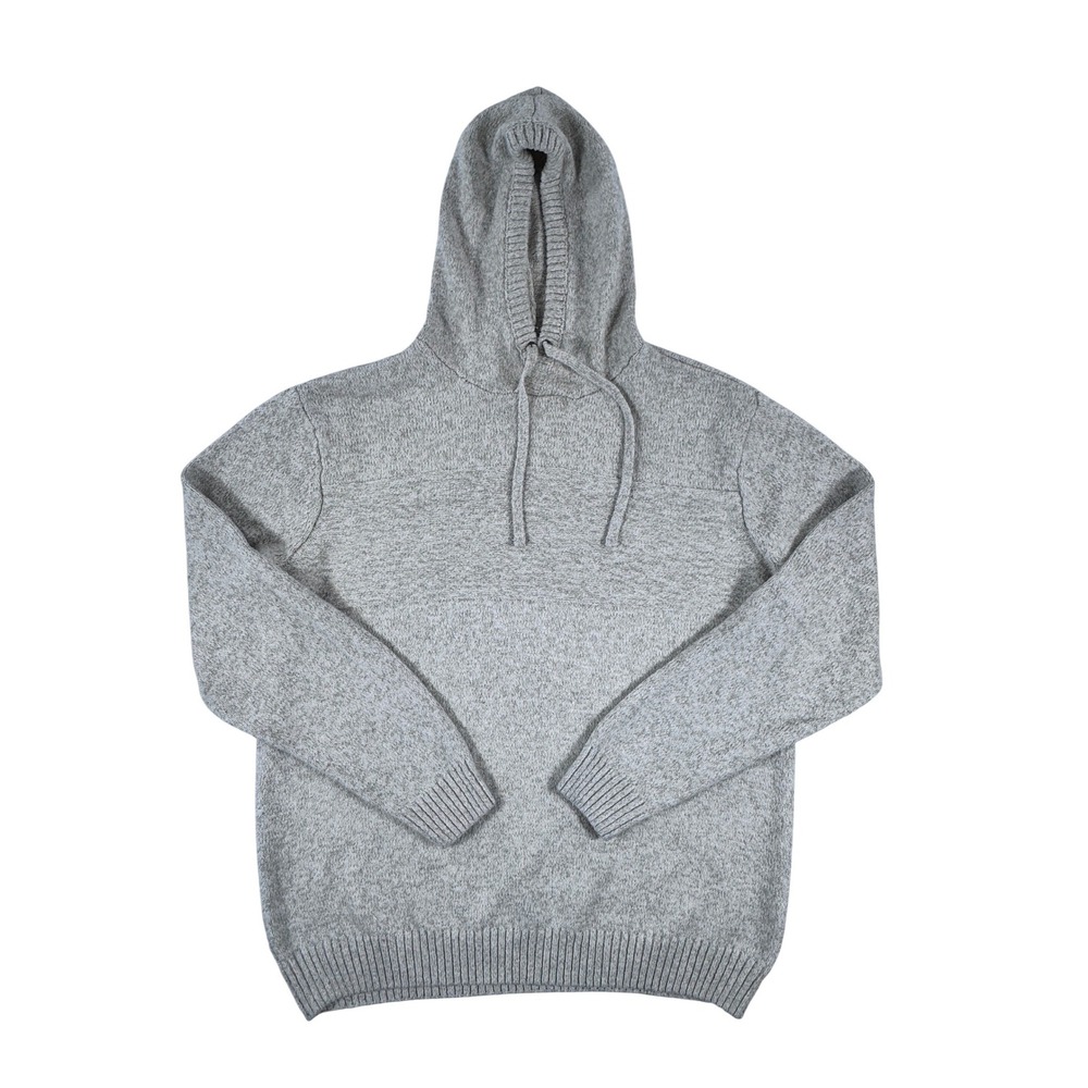AND NOW THIS Unisex‎ Gray Heather Knit Hoodie Sweater Pullover XXL